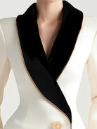 Isabelle | Asymmetrical White Blazer - Lumina - Lumina Vancouver