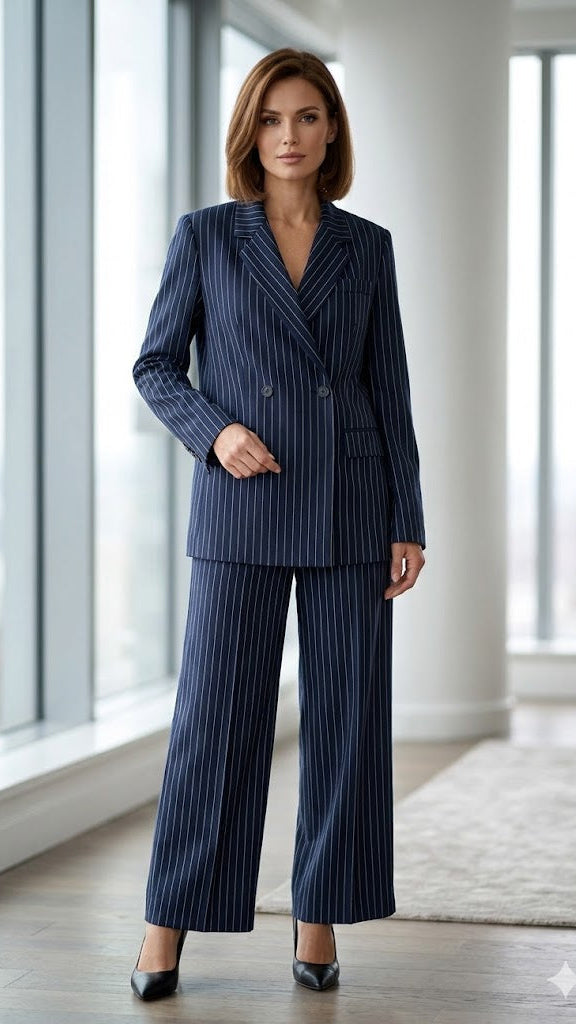 Isabelle | Double-Breasted Suit Set - Lumina - Lumina Vancouver