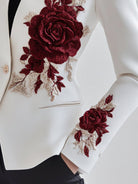 Isabelle | Embroidered White Blazer - Lumina - Lumina Vancouver