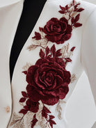 Isabelle | Embroidered White Blazer - Lumina - Lumina Vancouver