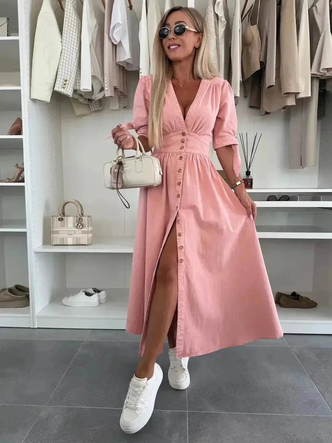 Julie -  Denim Dress - Lumina Vancouver