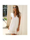 Black Kenna Breezy Summer Dress by Lumina Wear, lightweight fabric with a relaxed fit, perfect for warm weather.