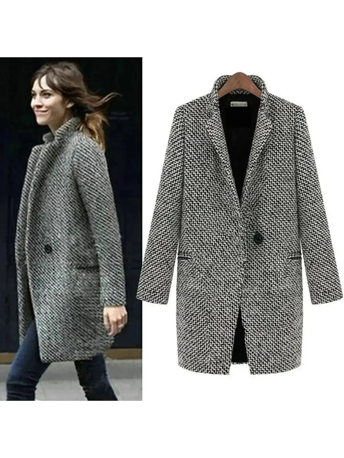 Klara™ | Elegant Long Wool Coat