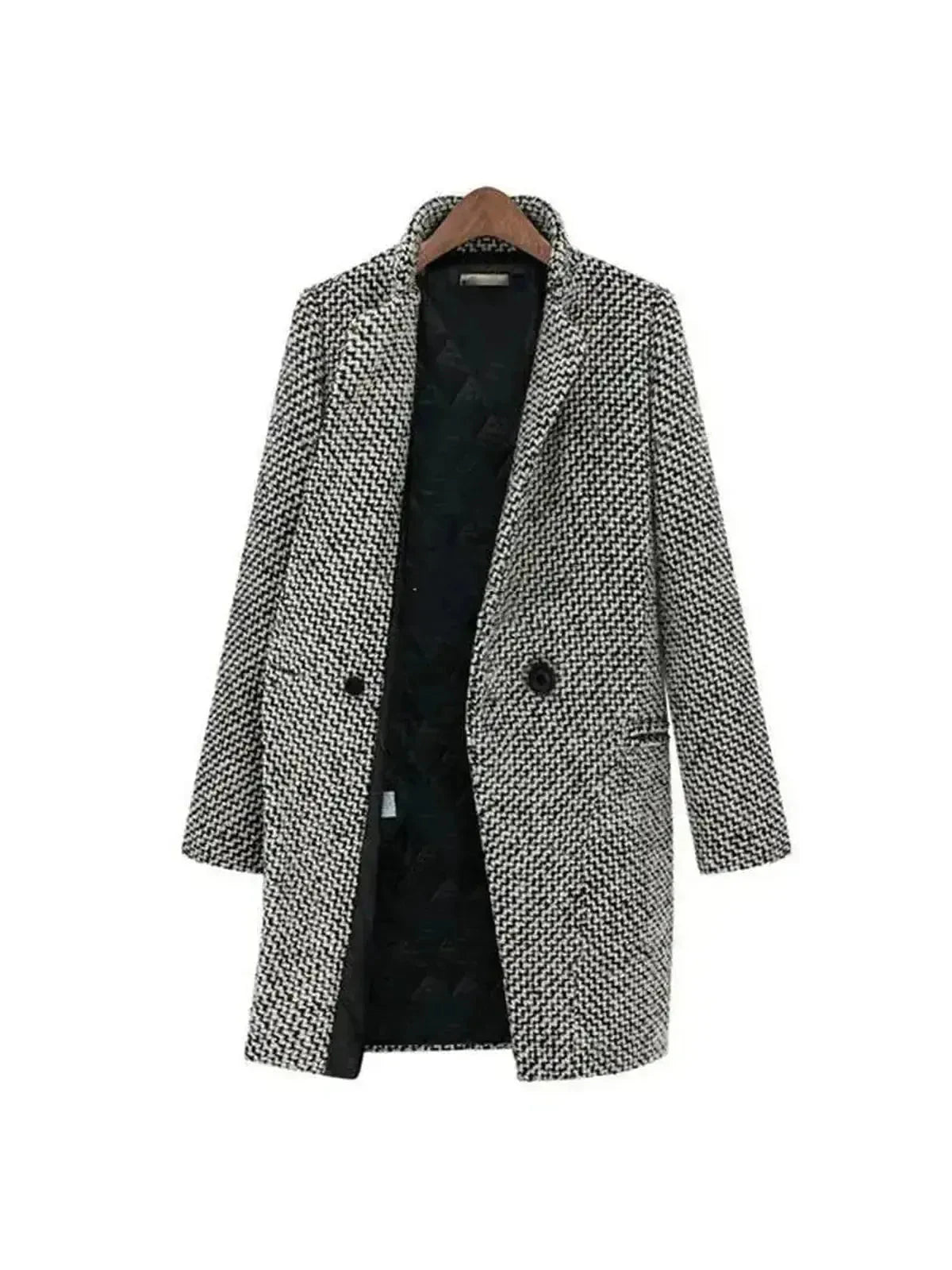 Klara™ | Elegant Long Wool Coat