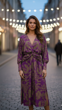 Blue Lara elegant dress by Lumina Wear featuring a fitted silhouette and stylish design, displayed on a mannequin.