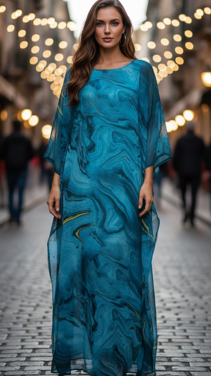 Yellow Laura Charming Chiffon Dress by Lumina Wear, flowing fabric and elegant design, perfect for special occasions.