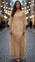 Yellow Laura chiffon dress by Lumina Wear, flowy and elegant, perfect for summer occasions.