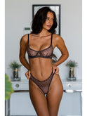 Leopard Luxe Lingerie Set by Lumina Wear featuring a stylish leopard print bra and matching panties.