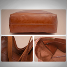 Lila Lumina city handbag in chestnut brown with versatile design and smart storage compartments, stylish for everyday use.