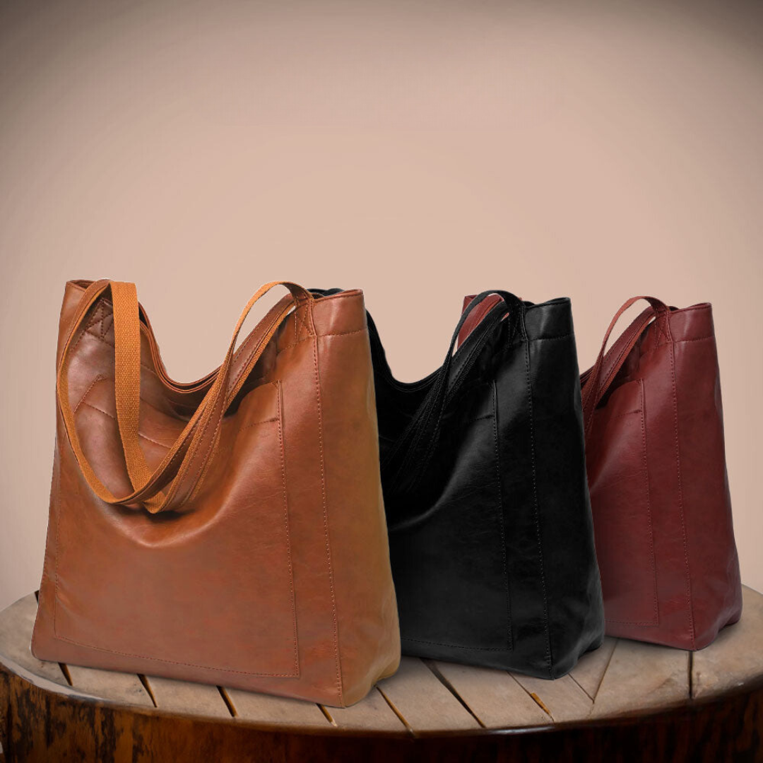 Lila Lumina Wear chestnut brown elegant city handbag with smart storage, versatile design, and stylish looks.