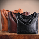 Lila Lumina city bag in chestnut brown, elegant versatile handbag with smart storage, stylish and functional for everyday use.