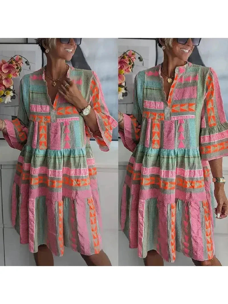 Lily Spring Dress by Lumina Vancouver featuring a floral design, lightweight fabric, and a stylish fit for spring occasions.