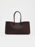 Cream Lumina Wear Lindsay woven tote bag with elegant design and spacious interior, ideal for daily use.