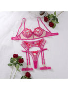 Livia's Lingerie Set by Lumina Vancouver featuring a delicate, lace bra and matching panties in soft pastel colors.