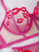 Livia's Lingerie Set by Lumina Vancouver featuring a delicate lace bra and matching panties in soft pastel colors.