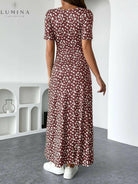 Lucia - The Elegant Floral Knit Dress - Lumina Vancouver