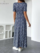 Lucia - The Elegant Floral Knit Dress - Lumina Vancouver