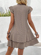 Khaki LUCY™ elegant dress by Lumina Vancouver, featuring a stylish design perfect for formal occasions.
