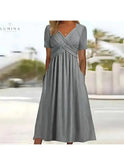 Lumina Wear Leila elegant green dress with tummy coverage, featuring a stylish and comfortable design for women.