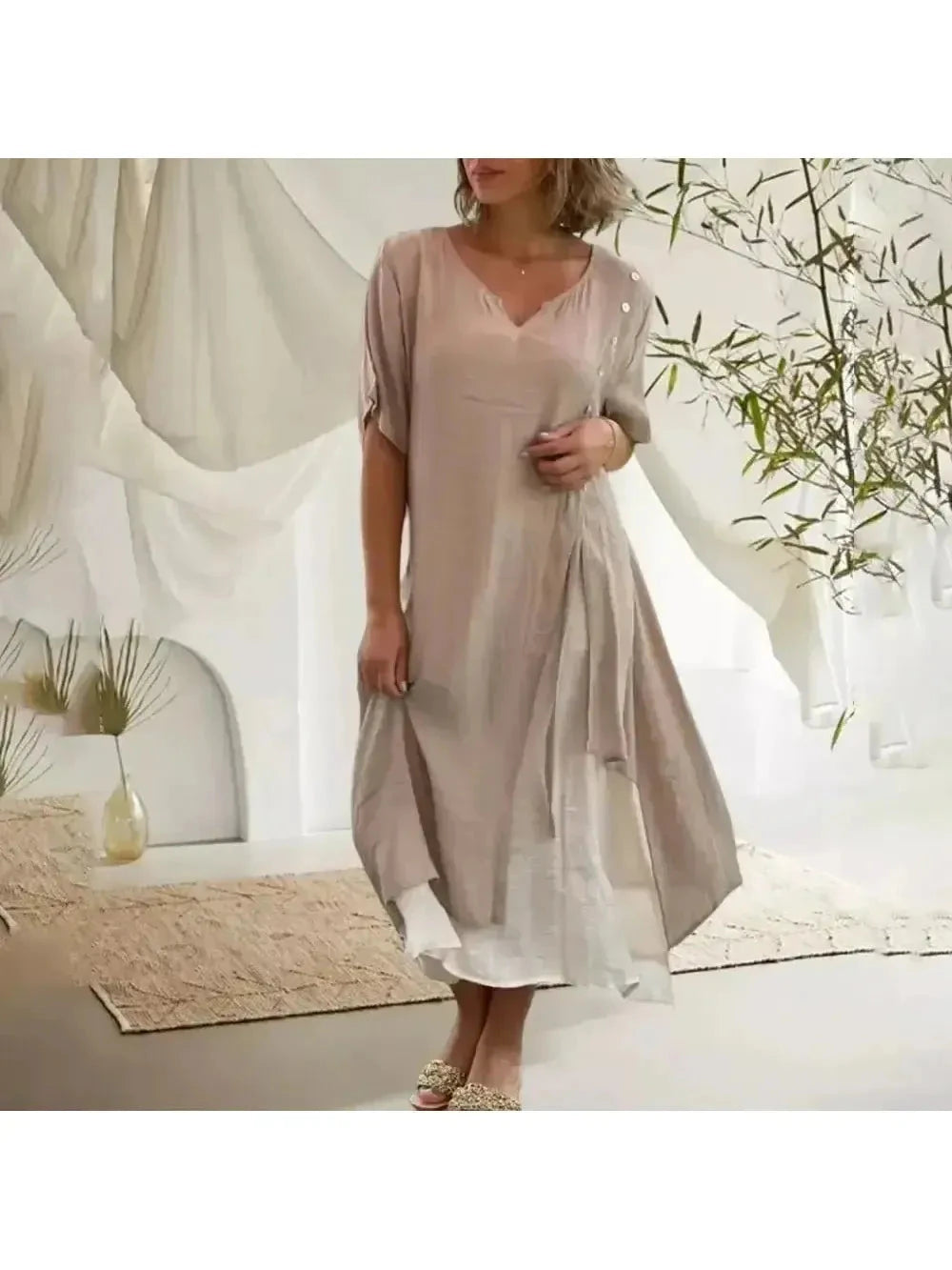 Lumina Vancouver Rosalie solid blue maxi dress with a flowing silhouette and classic design, perfect for elegant occasions.