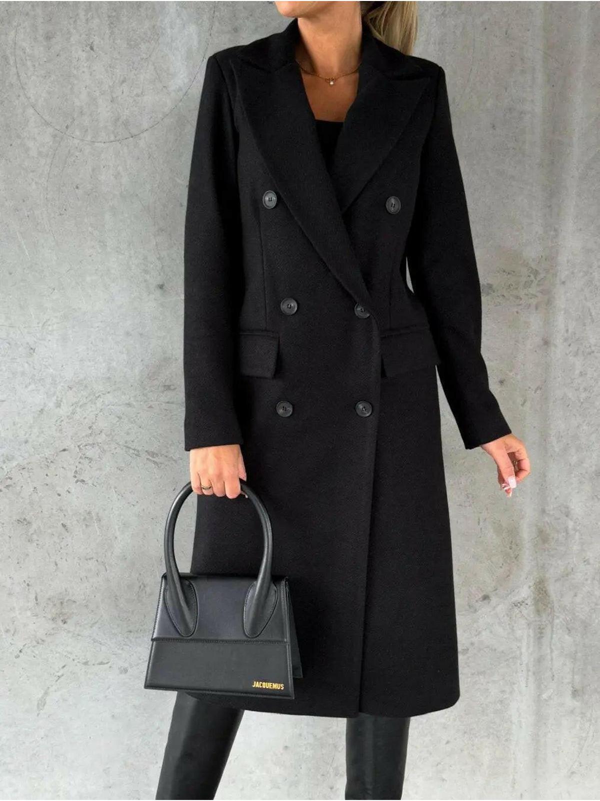 Kate™ | Woolen Coat Long Fit Women - Lumina Vancouver