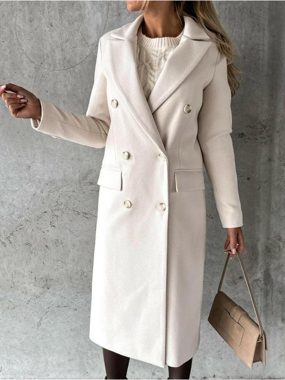 Kate™ | Woolen Coat Long Fit Women - Lumina Vancouver