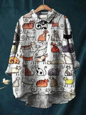 Lumina Wear Ula Cat Art T-Shirt featuring a stylish cat graphic on a comfortable cotton tee.