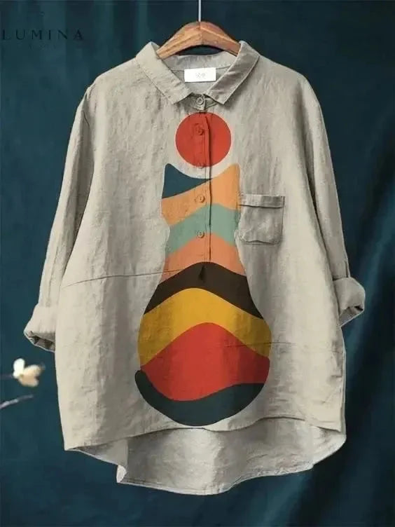 Ula | Cat Art Tee - Lumina Vancouver