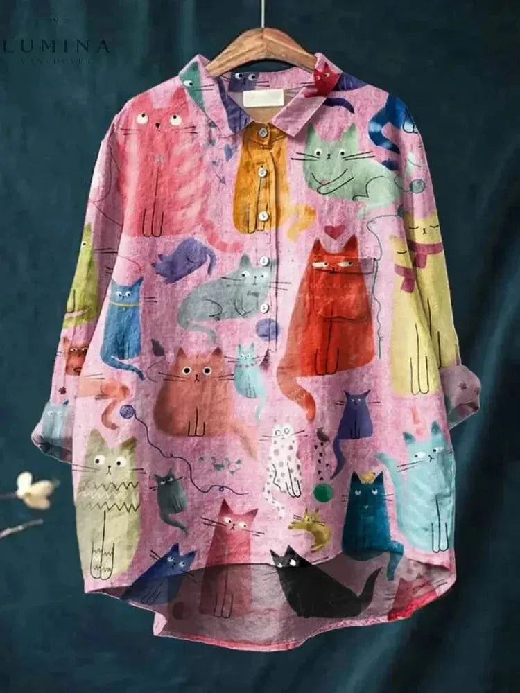 Ula | Cat Art Tee - Lumina Vancouver