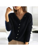 Grey Lumina Wear Malu knitted sweater, cozy long-sleeve sweater with a textured knit pattern, one-size fits most.