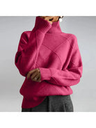 Lumina Vancouver Nora khaki turtleneck sweater, end sale, cozy knit, slim fit, stylish women's knitwear for cold weather.