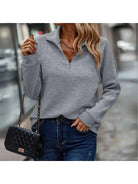 Dylisa - Elegant Zip Sweater - Lumina Vancouver