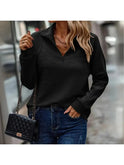 Pink Lumina Wear Dylisa Elegant Zip Sweater, stylish women's sweater with a full front zipper and soft knit fabric.