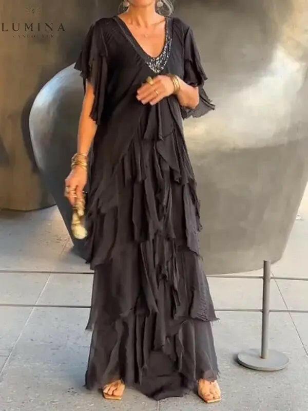 Valerie – Elegant Long Dress - Lumina Vancouver