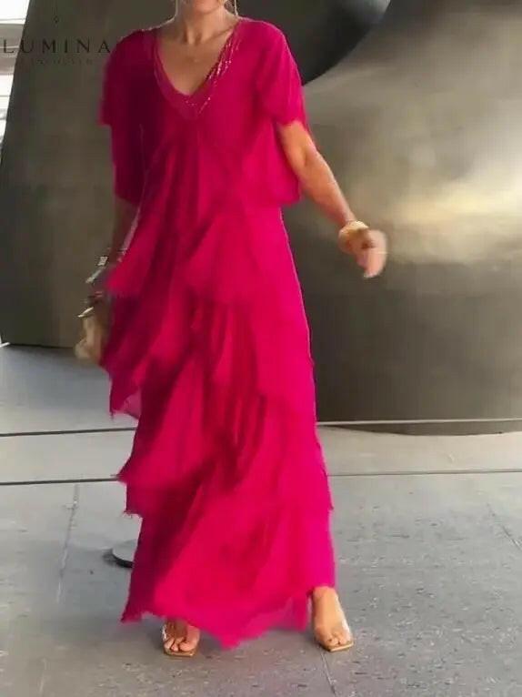 Valerie – Elegant Long Dress - Lumina Vancouver