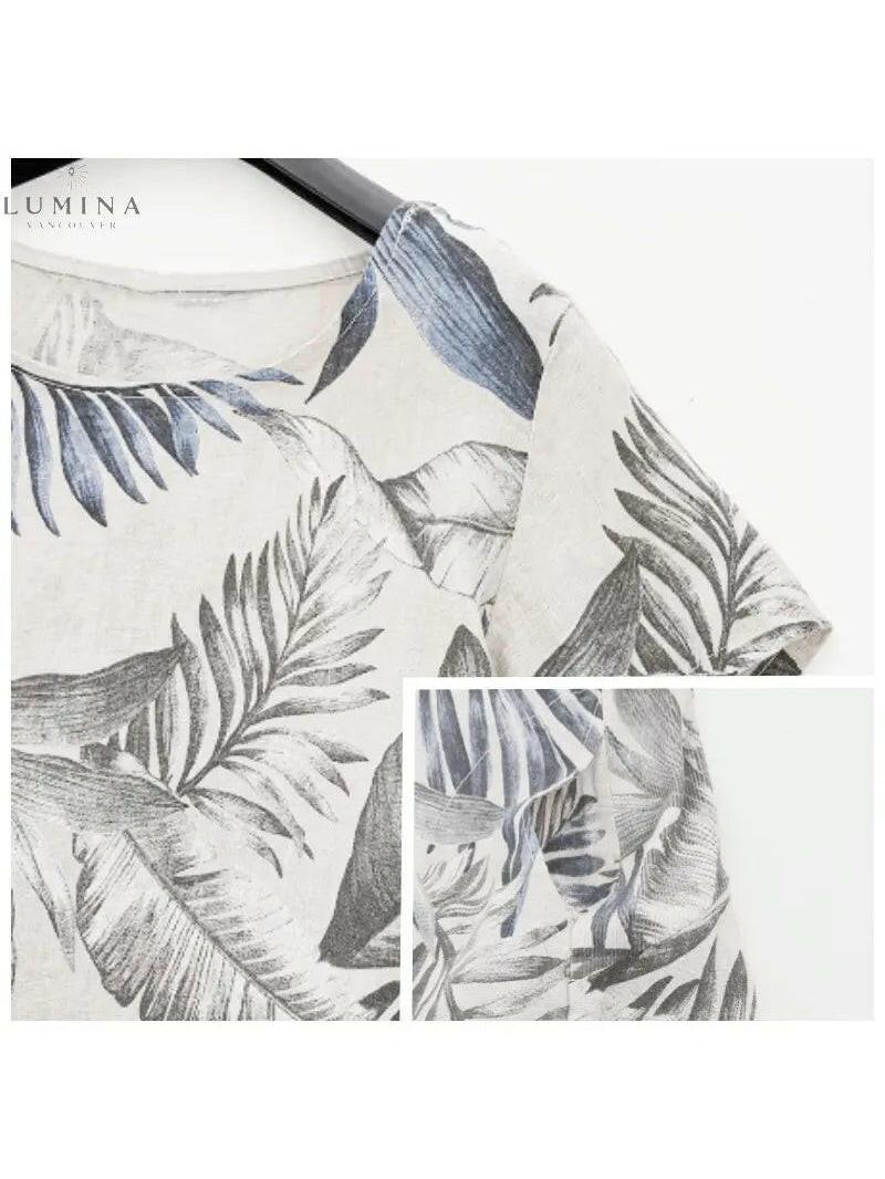 White Lumina Vancouver Pascaline dress with round neck, casual stylish Kleding for women, lightweight and comfortable.