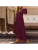 Light yellow Lumina Wear Giulia long sleeve dress, showing a fitted silhouette and elegant neckline on a model.