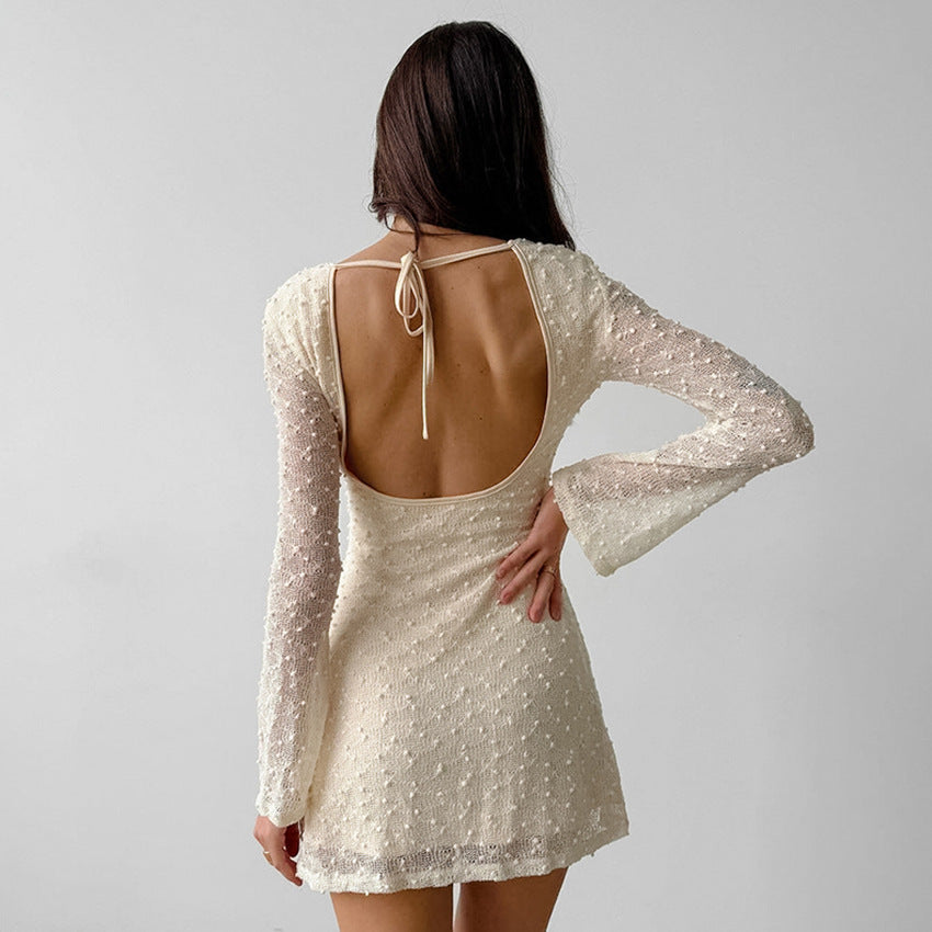 Aurora Jacquard Textured | Mini Dress - Lumina Vancouver - Lumina Vancouver