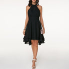 Lyra | Halter Neck Dress Layered Skirt - Lumina - Lumina Vancouver
