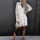 Nova | Lace Dress with Collared Neckline - Lumina - Lumina Vancouver