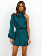Nova | One-Shoulder Dress Satin Finish - Lumina - Lumina Vancouver