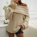 Black Lumina Wear Quintessa ribbed knit off-shoulder mini dress displayed on a model.