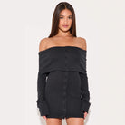 Novara | Off-Shoulder Mini Dress - Lumina - Lumina Vancouver