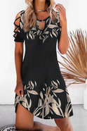 Blue Vieno Bloomfield A-Line Mini Dress by Lumina Wear, featuring a stylish, fitted silhouette and elegant design.
