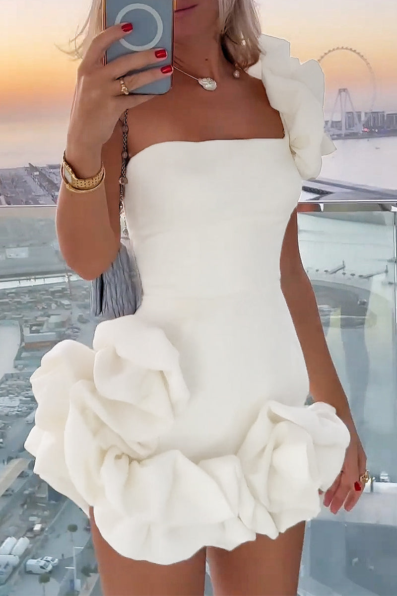 Aurelia | One-Shoulder Mini Dress - Lumina - Lumina Vancouver