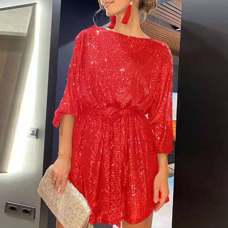 Aria Sapphire | Sequin Mini Dress - Lumina - Lumina Vancouver