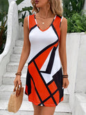 Women's Sleeveless Mini Dress - V-Neck - Lightweight Breathable Fabric - Casual Fit by Lumina Vancouver
