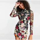 Nova | Mini Dress Floral Embroidery - Lumina - Lumina Vancouver