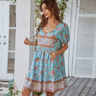 Pink Orvokki Rose A-Line Mini Dress by Lumina Vancouver, featuring a fitted bodice and flowing skirt, stylish and elegant.