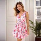 Nova | Sleeveless Deep V-Neck Mini Dress - Lumina - Lumina Vancouver